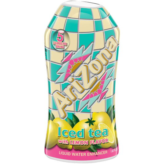 Arizona Lemon Iced Tea Low Calories Liquid Water Enhancer 12 Count 1.62 fl oz